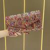 Pochette da Sera Transfrontaliera con Decorazioni in Cristallo e Catena per Eventi Formali