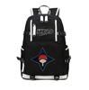 Large Capacity Schoolbag with Shoulder Strap; Student Three-piece Pencil Case Set