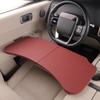 Temporary Car Work Tray with 2-Panel Tabletop for Reading and Item Placement Inside Parked Vehicle Cabin