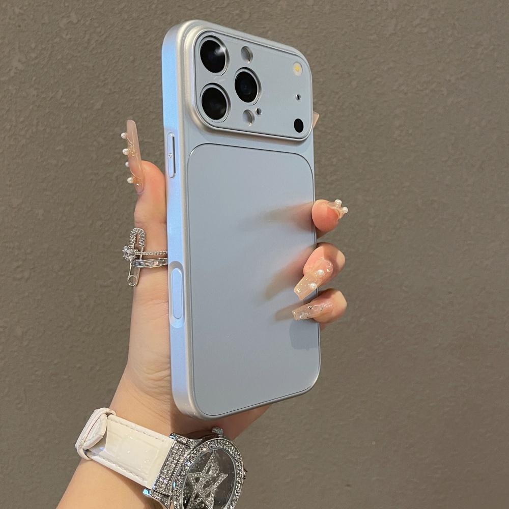Luxury Hard Acrylic Matte Armor Case for iPhone 17 Air 16 15 14 13 Pro Max 17pro Plain Color Protective Bumper Cover