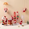 Santa Claus Electric Climbing Ladder Toy - Christmas Gift Beads for Chimney and Tree Decoration.