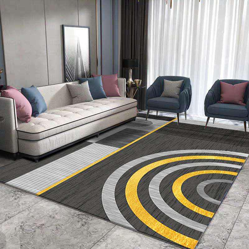 Nordic Geometric Light Luxury Rug for Bedroom, Bay Window, Living Room, and Sofa