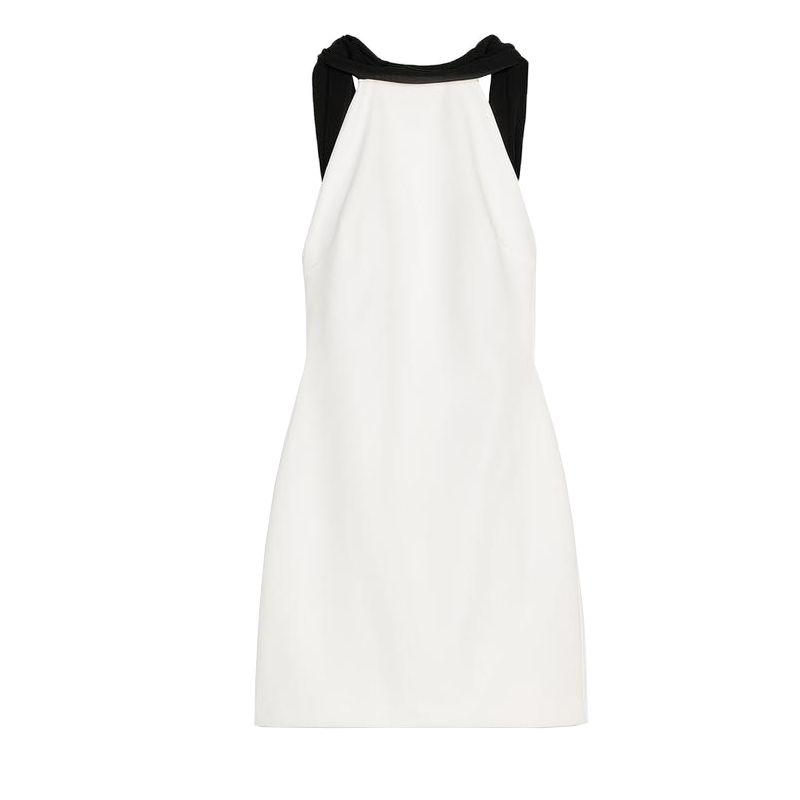 Spring New Women clothes Backless Party Evening dress Contrast Color Patchwork Sleeveless Short Dress 3067339