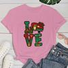 (Premium T-shirt)Women'S Fashion Funny Camping Love Letters Print Women Tshirt Casual Funny T Shirt For Lady Girl Top Tee