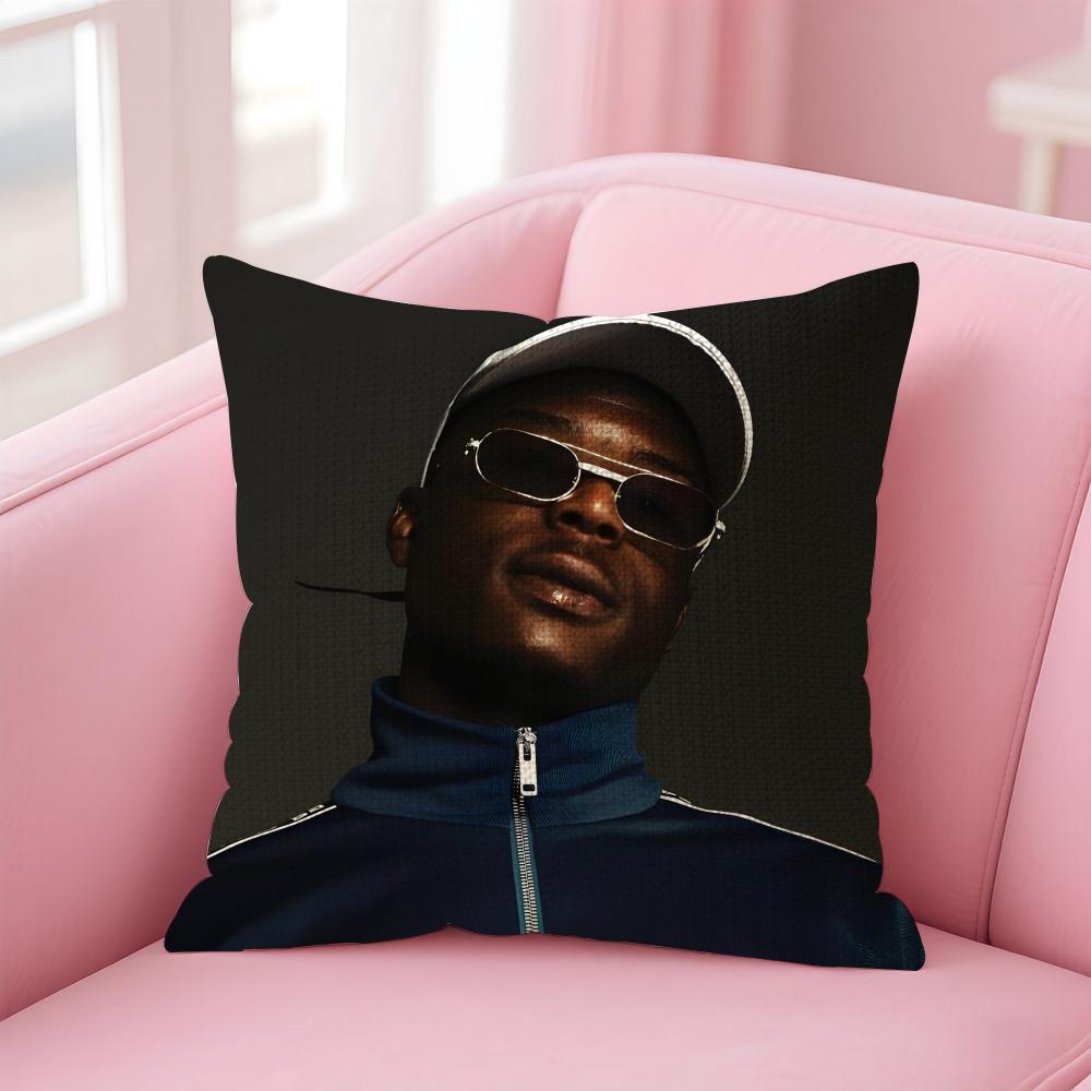 NNinho Rapper Cushion Cover Natural Linen Pillow Case DoubleSided Print Decorative Sofa Pillowcase Home Decor Gift