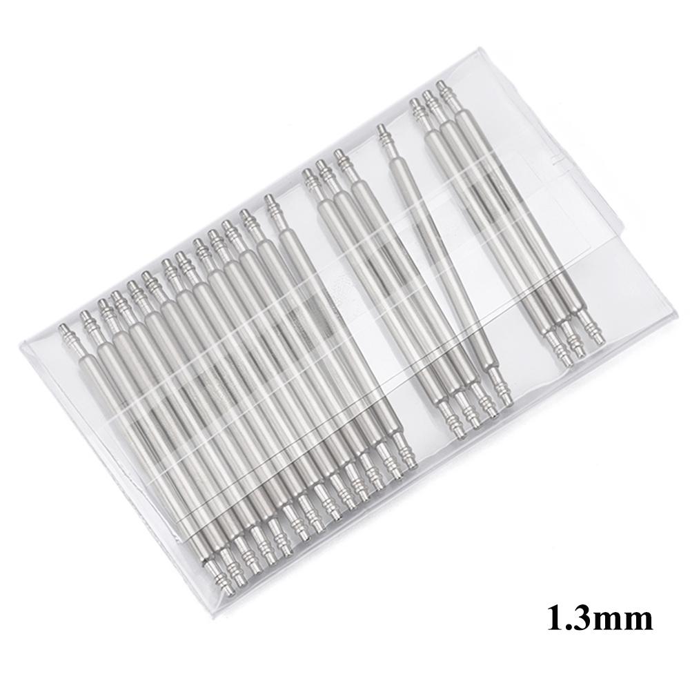 20PCS Dia 1.3/1.5/1.8mm Spring Bars Strap Link Pins Fits 12 14 16 18mm 19mm 20mm 21mm 22mm 24mm 26mm Watch Band Strap Links Bars