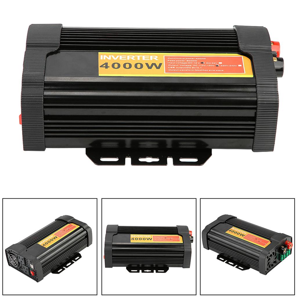 12V DC to 110V AC 4000W Car Auto Voltage Transformer Inverter Converter Car  4000W Power Inverter Inverter  Inverter
