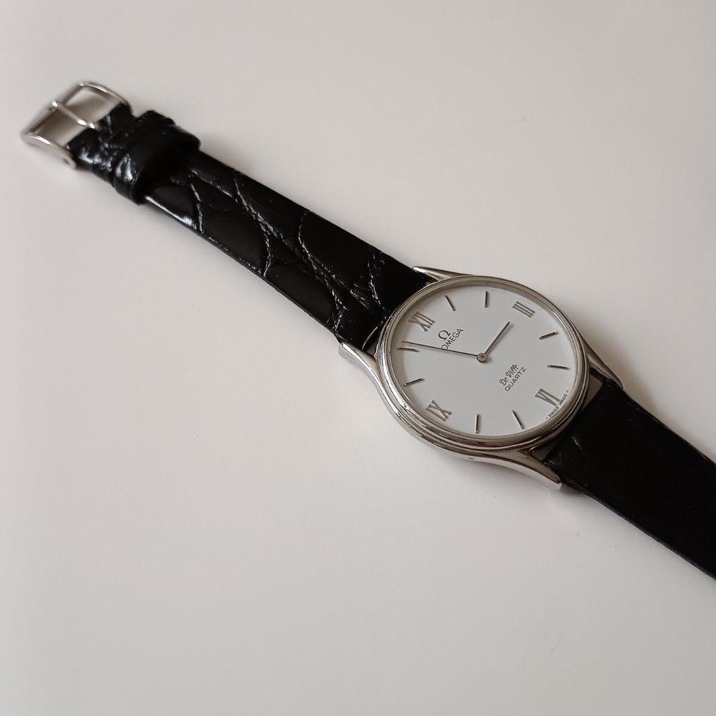 Used OMEGA De Ville Quartz White Dial Men's Watch