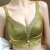 Summer Thin Bra Women's Full Cup Adjustment Type Gathered Bra Cinched Breast Anti Sagging Oversized Push Up Bra