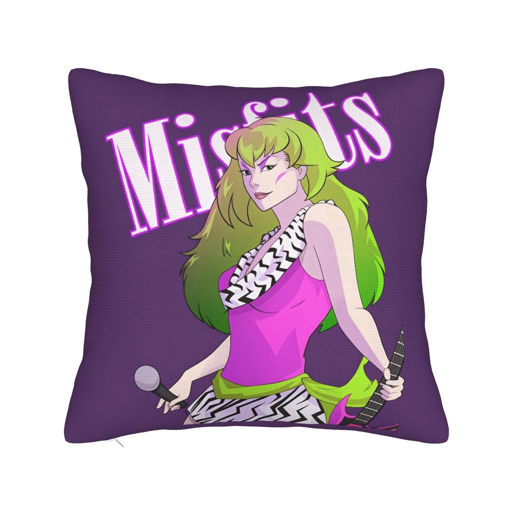 Kpop Style Jem And The Holograms Pillow Cover Comfy Cushion Cover Vintage Pillow Case For Sofa Couch Bed Living Room