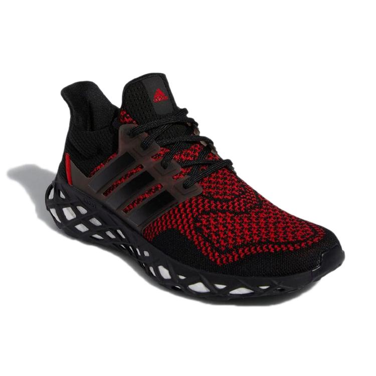 New Adidas Ultra Boost Web Dna Core Black Vivid Red GY8091