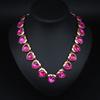 Textured Love Gem Inlaid Short Collarbone Necklace Women'S Jewelry