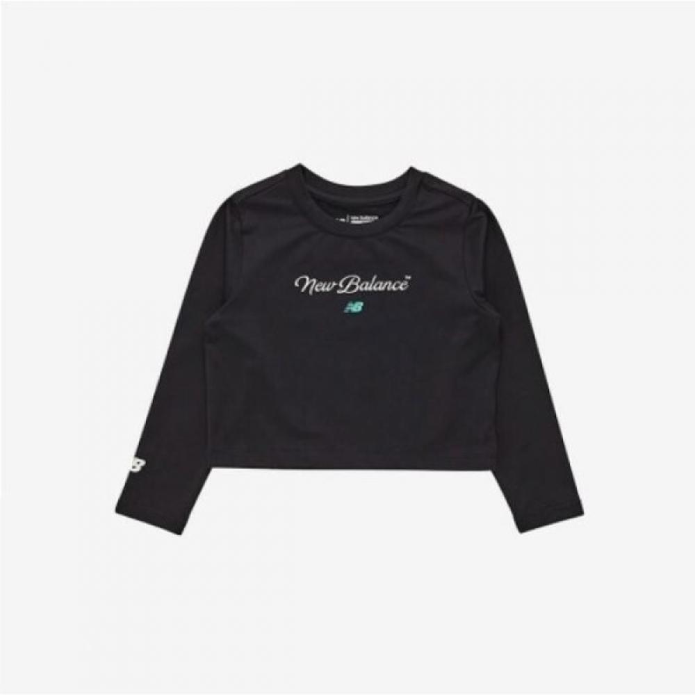 

New Balance Skis Essential Girls Crop Rashguard Top Nk9re2105g Black (19)Black/120