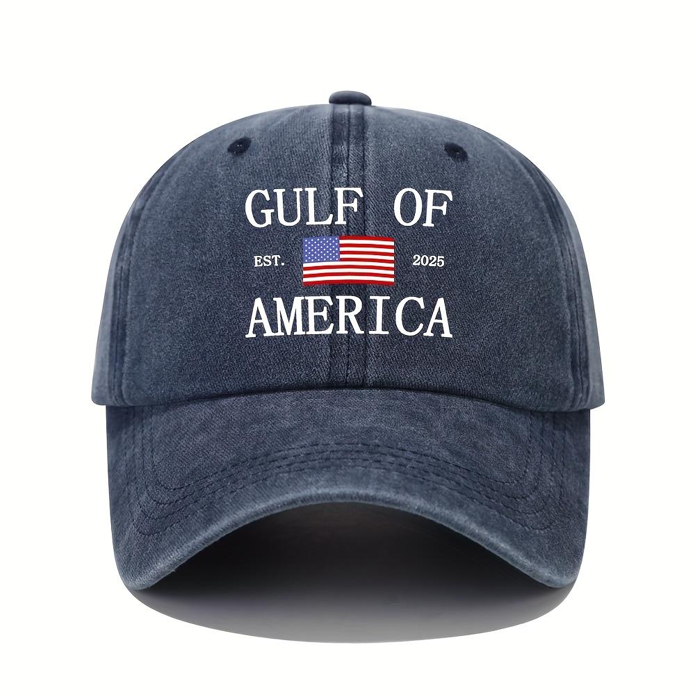 American Bay Adjustable Unisex Baseball Cap Patriotic USA Flag with of Mexico Map Outline EST 2025