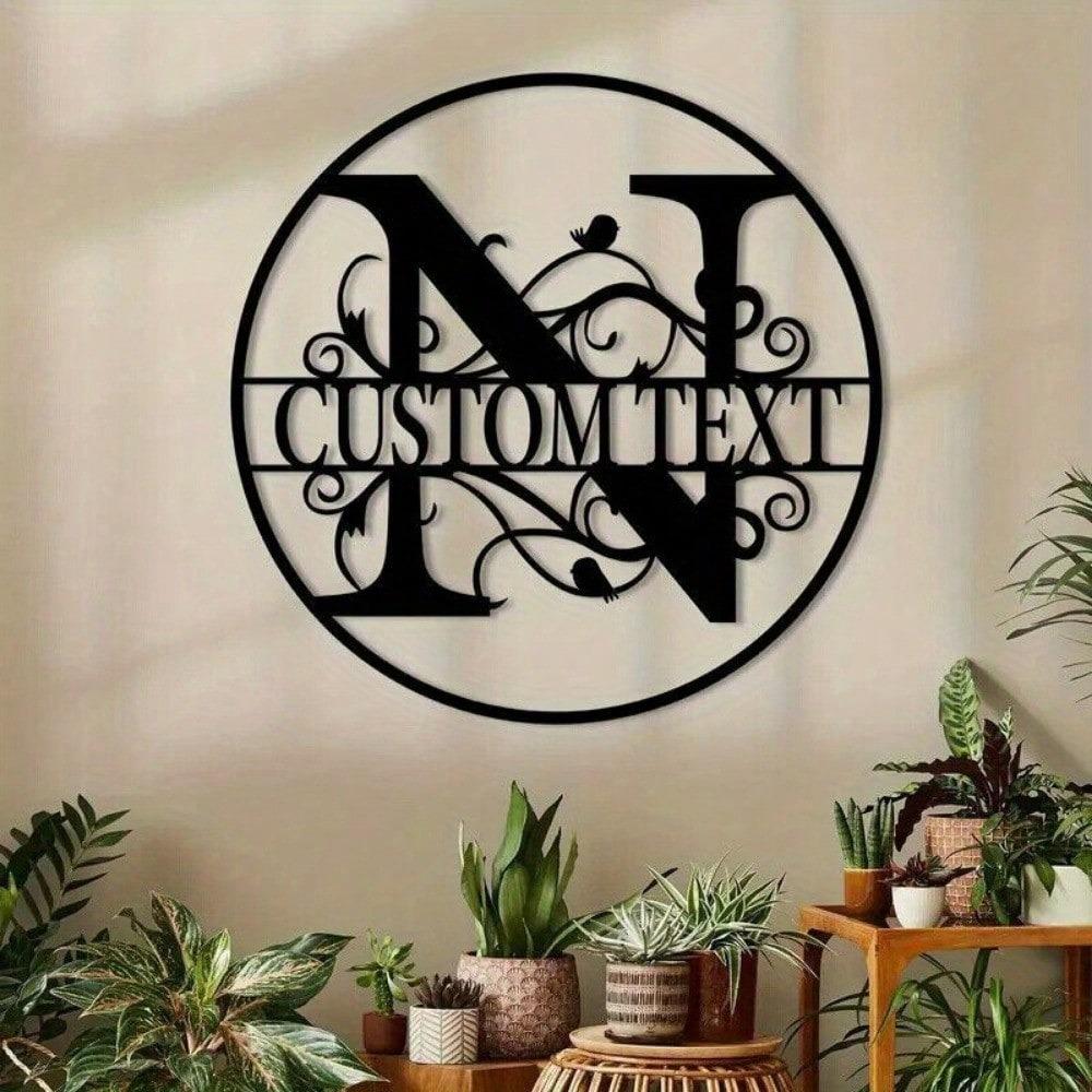 Custom Metal Letter Sign, Personalized Name Plate for Wall Decor, Birthday Gift, Housewarming, Wedding, Party Decoration