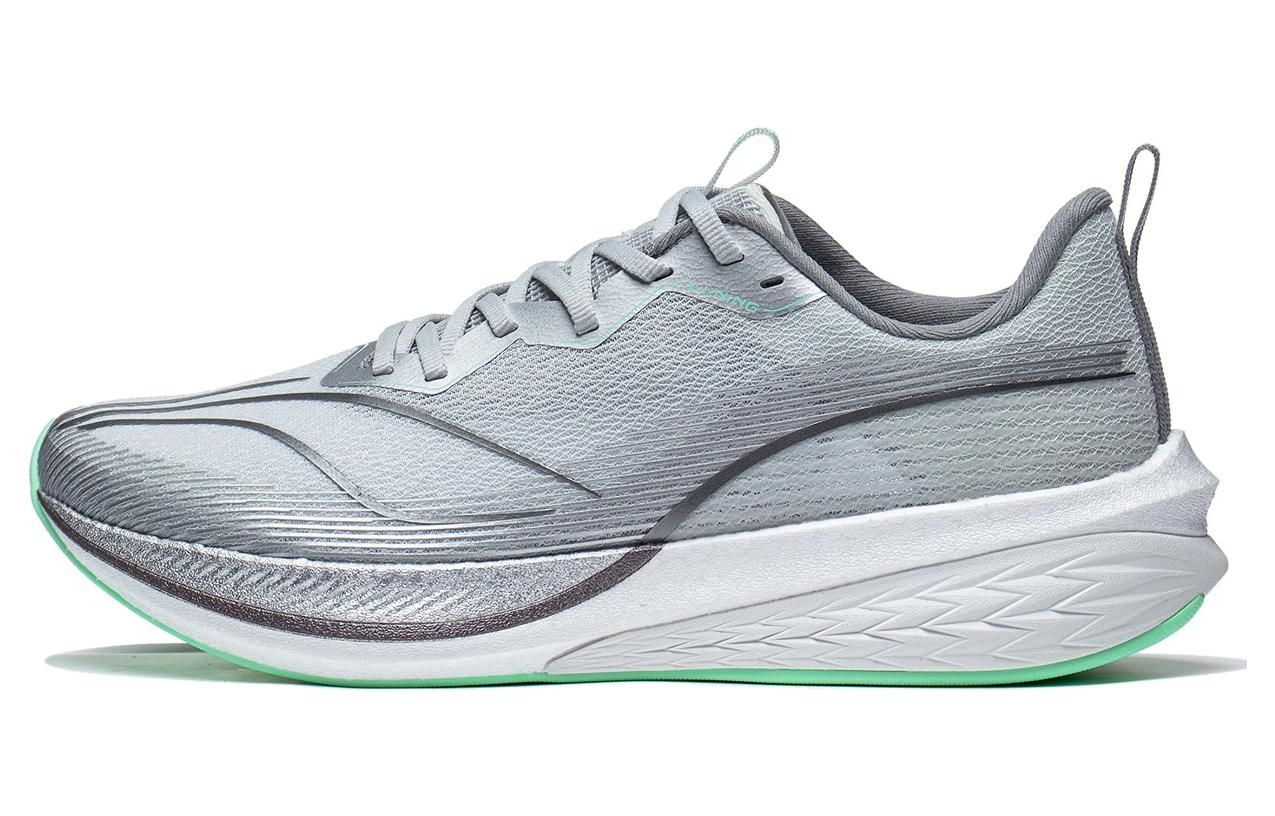 Li Ning Red Hare 6 Pro Текстиль, ТПУ Устойчивые к истиранию Низкие Беговые кроссовки Мужские Серый ARMT013-14 45