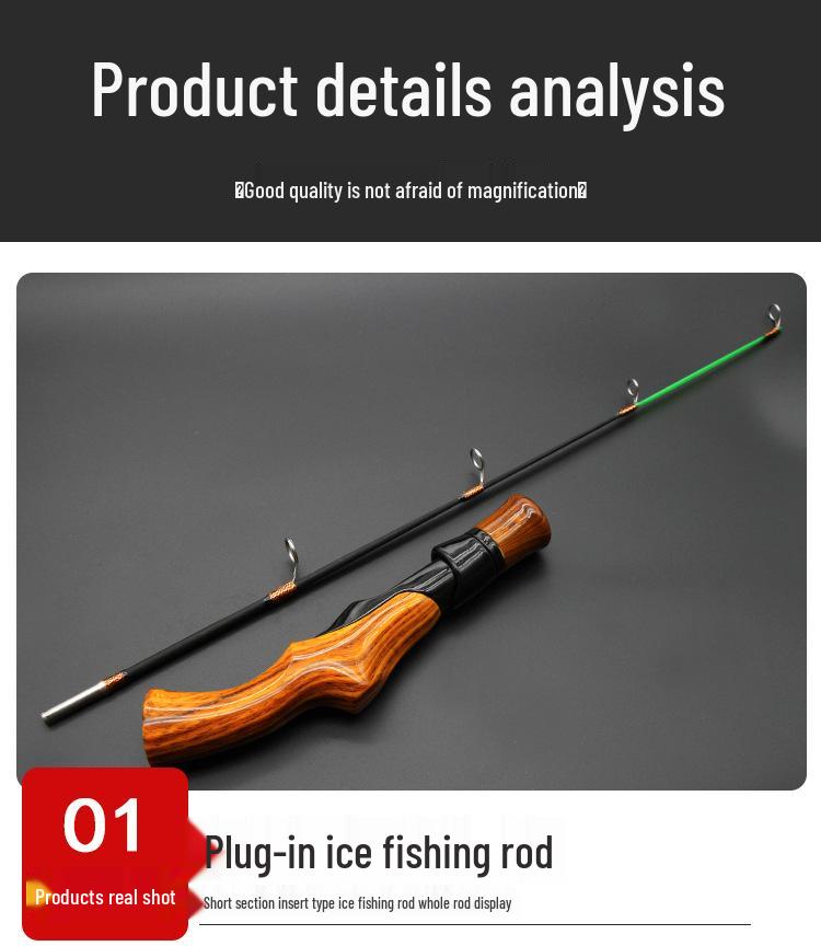 

Набор удочек для подледной рыбалки: Полная зимняя коллекция удилищ для ловли с плота 50 cm