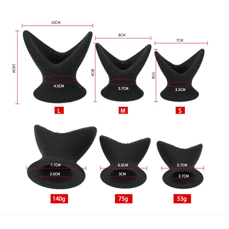 Opening Hollow Anal Dilator Anal Expanding Vagina Speculum Butt Plug Tunnels Silicone Plug Erotic Sex Toy for Women Men Gay Bdsm