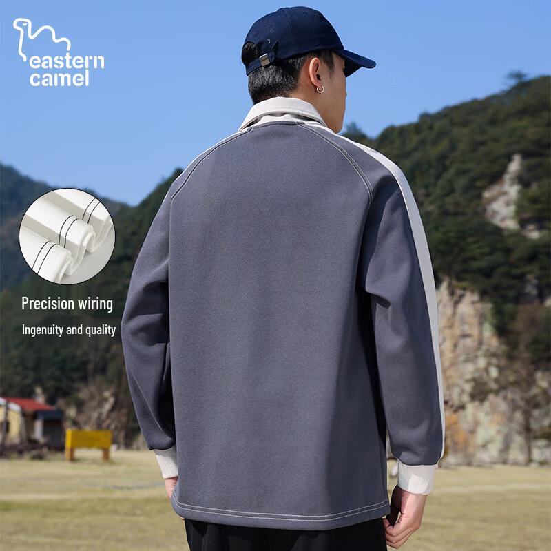 Men's Long-Sleeve Outdoor Polo Sweatshirt