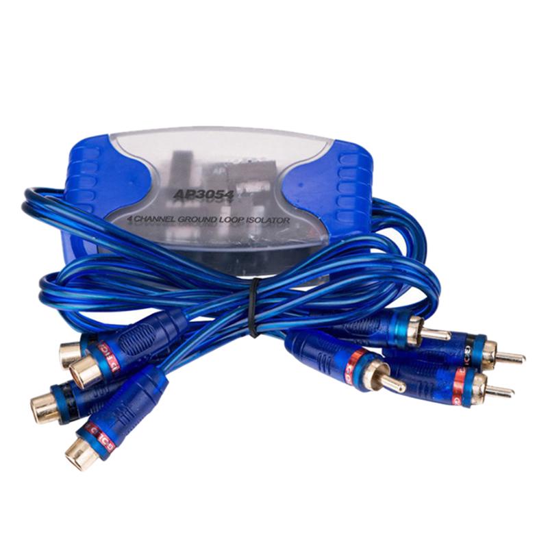 4 Channel Rca Audio Noise Filter Suppressor Ground Loop Isolator Car Stereo 50W
