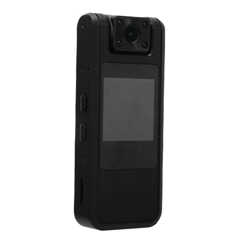 4K Body Worn Camera Action Camera 180 degrees  Rotatable Lens Night   Law Enforcement Recorder 1080P HD Wearable Video Camera with Back Clip