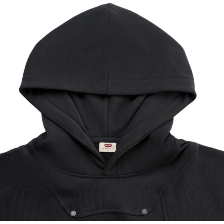 Levis Loose Casual Printed Hoodie Long Sleeve Sweatshirt Men Hoodies Dark-Black Gray 0018V-0001