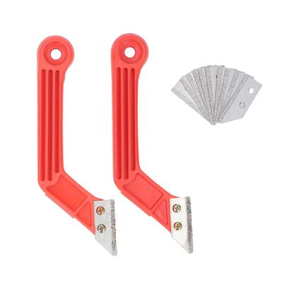 2 Adet Set Derz Temizleme Aleti Ergonomik Açılı Derz Testeresi 10 Bıçaklı Seramik Temizliği İçin