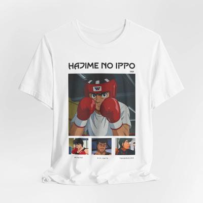 חולצת טריקו איגרוף Hajime no Ippo - חולצת טי גרפית אנימה יוניסקס למעריצים קלאסיים