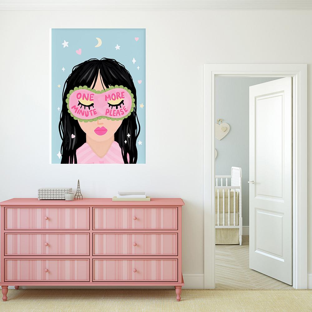 Girl Power Poster Print Pink Bedroom Home Wall Decor Inspirational Art Motivational Quote Canvas Painting Mom I Am a Rich Man