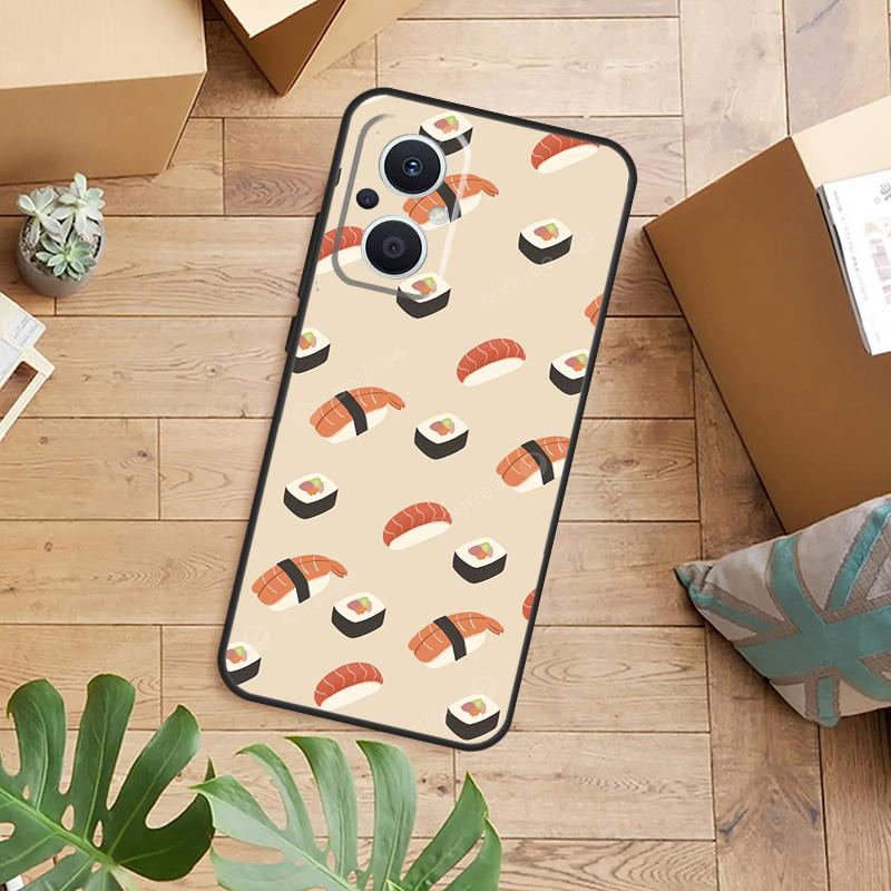 Japanese Sushi Food Phone Case For OPPO Reno 14 13 12 11 F 10 Pro 8T 8 Lite OPPO Find X9 X8 X6 X5 Pro Back Cover
