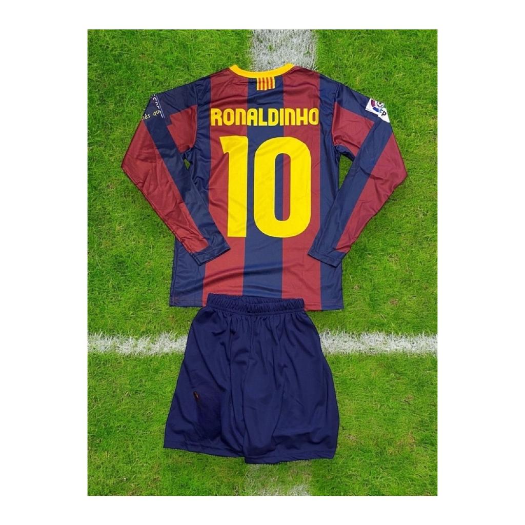 Jersey Ronaldinho Long Sleeve Adult And Children Football Jersey