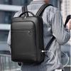 Mochila Executiva Masculina Couro PU Maleta de Ombro Carregamento USB Pasta de Negócios Viagem Laptop Escritório Mochila de Ombro Masculina