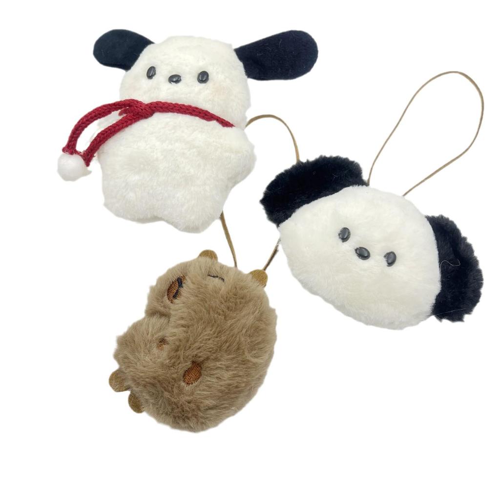 Xiaohongshu Pacha Dog Plush Heart Backpack Pendant & Keychain