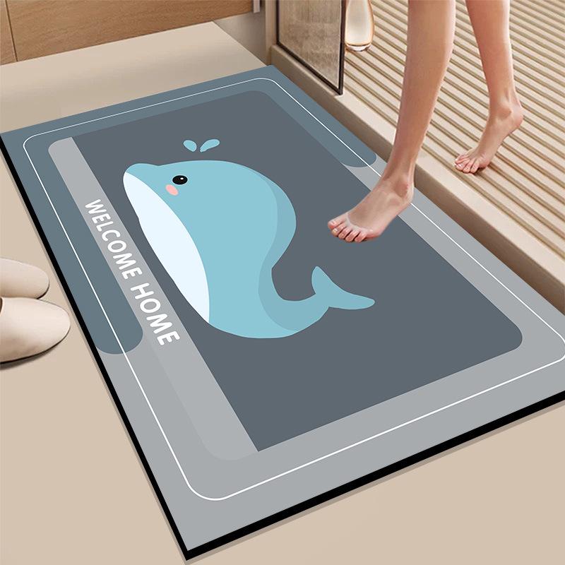 Diatom Mud Non-slip Absorbent Bathroom Floor Mat 40x60cm