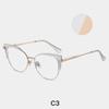 TR90 Classic Transparent Computer Glasses Frame Women Fashion Metal Spring Hinge Eyewear Anti Blue Light Cat Eye Reading Glasses