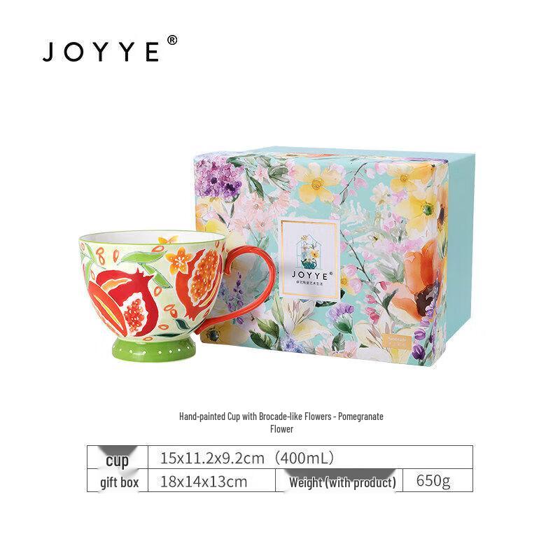 JOYYE Underglaze Hand-Painted Ceramic Mug