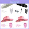 Western White Diamond Fivepointed Star Cowboy Hat Costume Accessory For Party Celebration