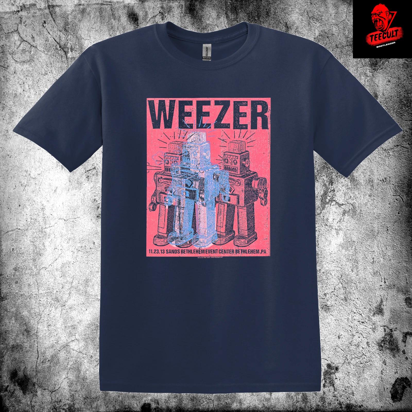 Men s and Women s T-shirts Weezer Alternative Rock Band Tee Unisex Heavy Cotton S