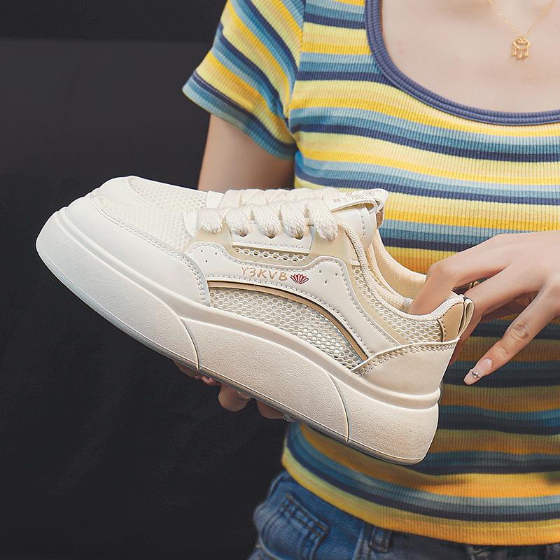 

Летние туфли с сетчатыми вставками Новые низкие туфли Дышащие мягкие туфли Легкие белые туфли Обувь для скейтбординга 40