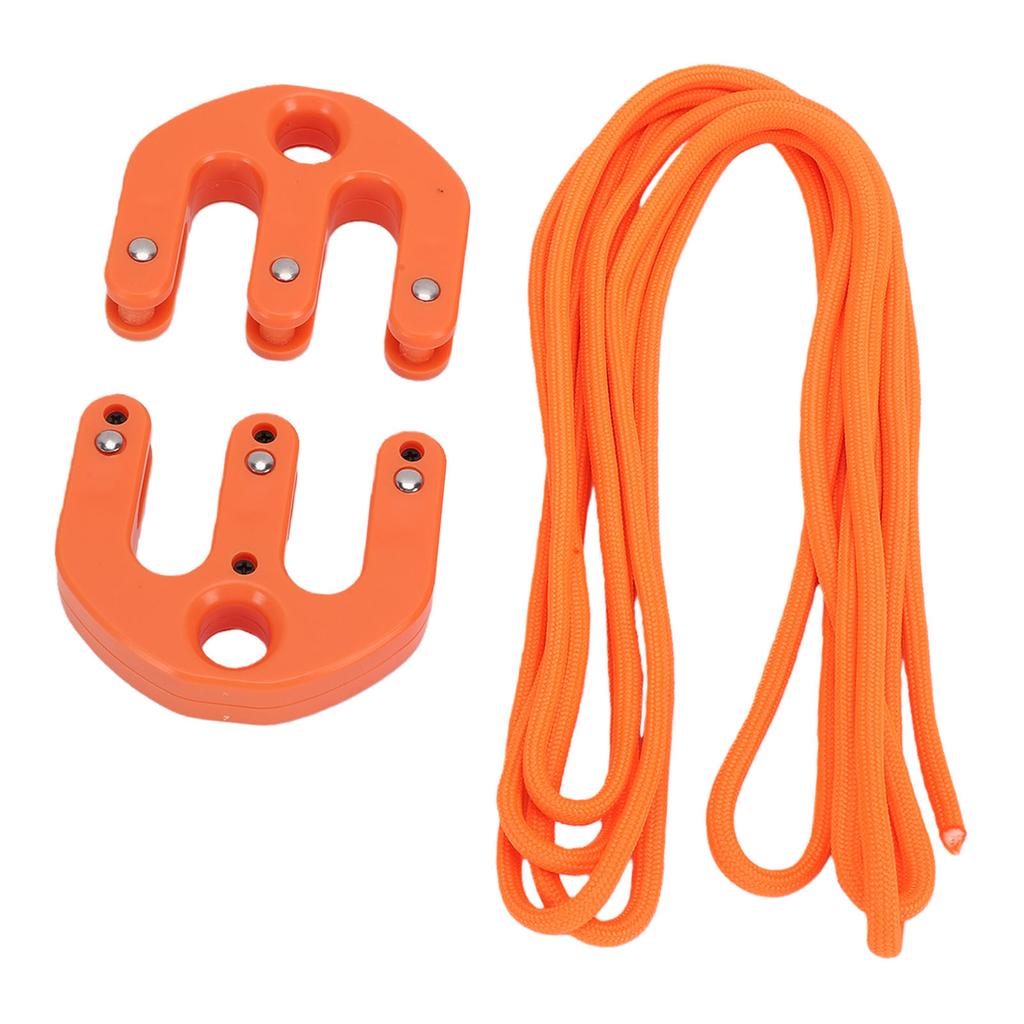 Sistema di Paranco a Blocco e Puleggia Leggero Portatile Mini Tascabile Attrezzatura Raven Piccolo Sistema di Paranco a Blocco e Puleggia