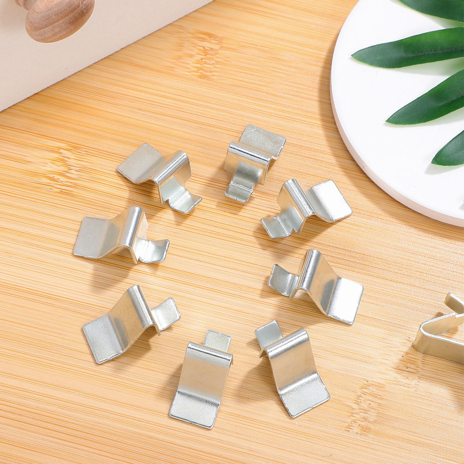 

10Pcs Cabinet Shelf Clips Metal Heavy Duty Support Sturdy File Cabinet Accessories for Shelving and Bookcase Metal Clips 3X2X1.4CM