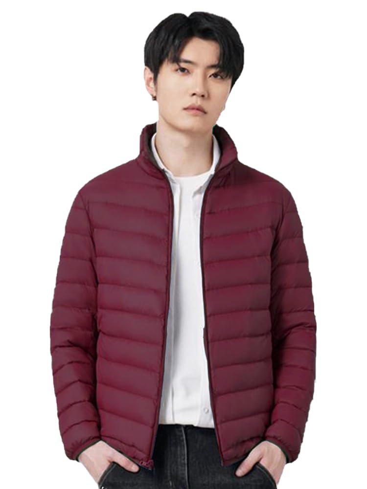 

WOFOSY Легкий пуховик Идеально подходит для и SY210 Мужская куртка, Теплая, Ветрозащитная, Сверхлегкая, Повседневная, Для поездок на работу, Для путешествий, Весна/Осень/Зима, (Дж. П.,