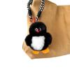 Real Fur Lovely Penguin Plush Keychain Cute Penguin Doll Backpack Pendant Creative Animal Key Chain Girls Women Bag Accessories