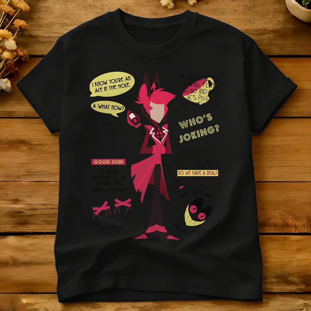 Unisex Unisexs TShirt Absolute Cinema Vox TShirts Hip Hop Hazbins Hoteling Summer Tees Vintage 100 Cotton Clothing Gift Idea