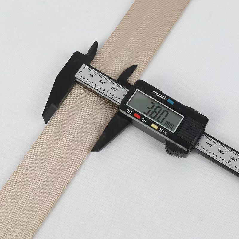 Färgad Imitationsnylon Ribbad Kornmönstrad Band för Kläder och Väskor