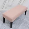 Elastic Slipcover For Long Benches High Stretch Fabric Long Benches Cover Easy Installation Machine Washable Home Use