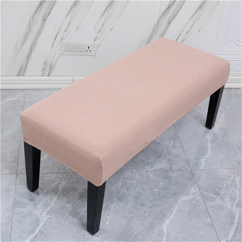 Elastic Slipcover For Long Benches High Stretch Fabric Long Benches Cover Easy Installation Machine Washable Home Use