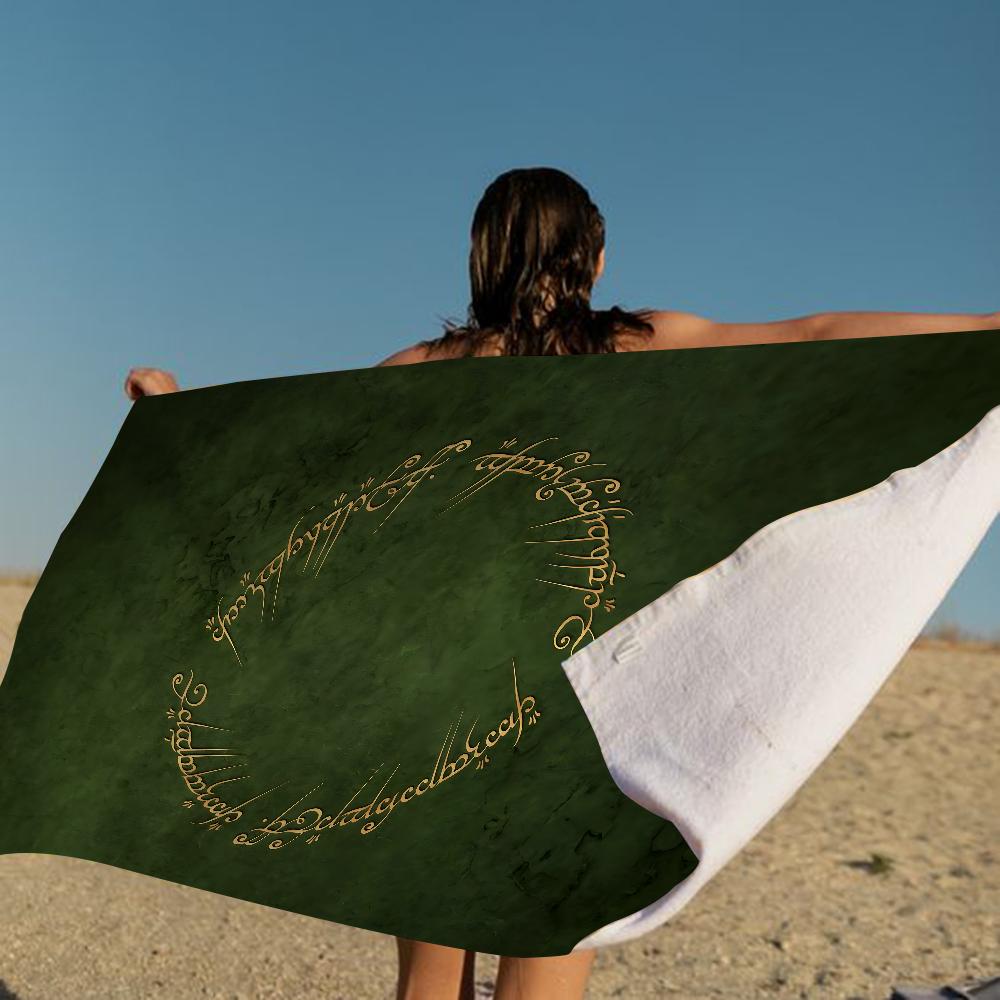 The L-Lord Of The R-Rings Movie Big Microfiber Beach Towels Quick Towel Sand Beach Towels Pool Towel For Travel Swim Pool Yoga