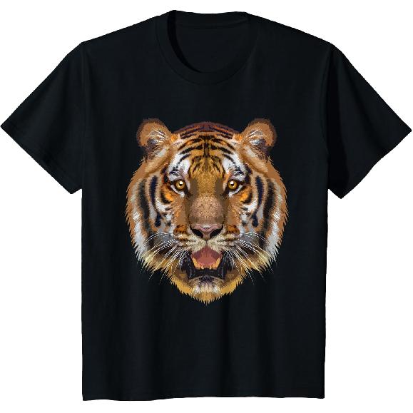 Coole Tijger Voor Mannen Vrouwen Dierlijk Gezicht Kattenprint Bengaalse Tijgers T-shirt
