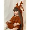 Lifelike 55 cm Silicone Full Body Reborn Baby Girl Dolls Antler Bebe Doll Newborn Toddler Children Birthday Gift Bath Accompany Toy